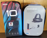 NEW - GoPro HERO 10 Black 5.3K60 23 MP Action Camera Bundle Adventure Kit