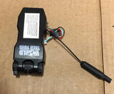 Black GPS drone streaming camera module with attached wiring and antenna cable