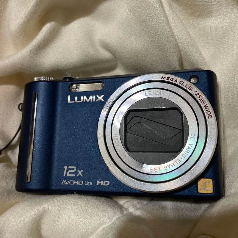 Panasonic LUMIX DMC-TZ7 Compact Digital Camera Blue 12x Zoom HD Video