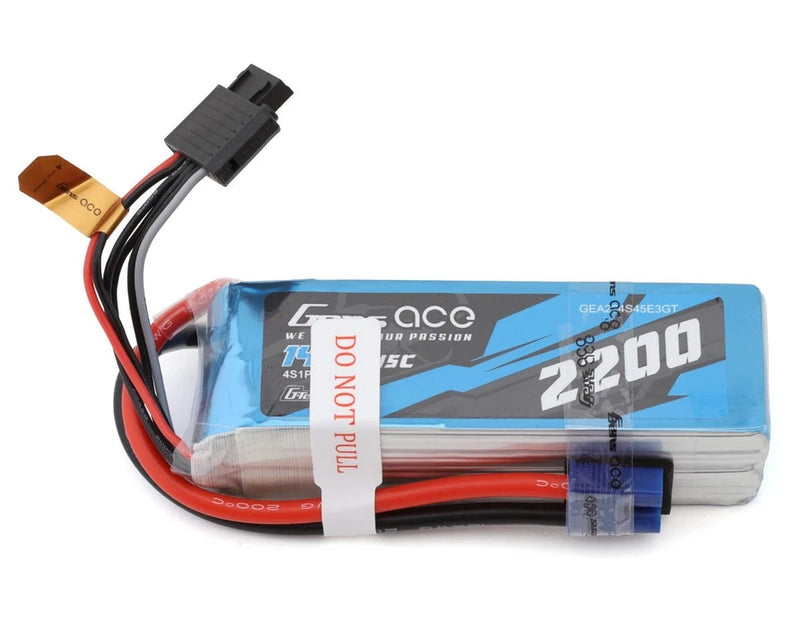 Gens Ace G-Tech Smart 4S LiPo Battery 45C (14.8V/2200mAh) w/EC3 GEA224S45E3GT Battery