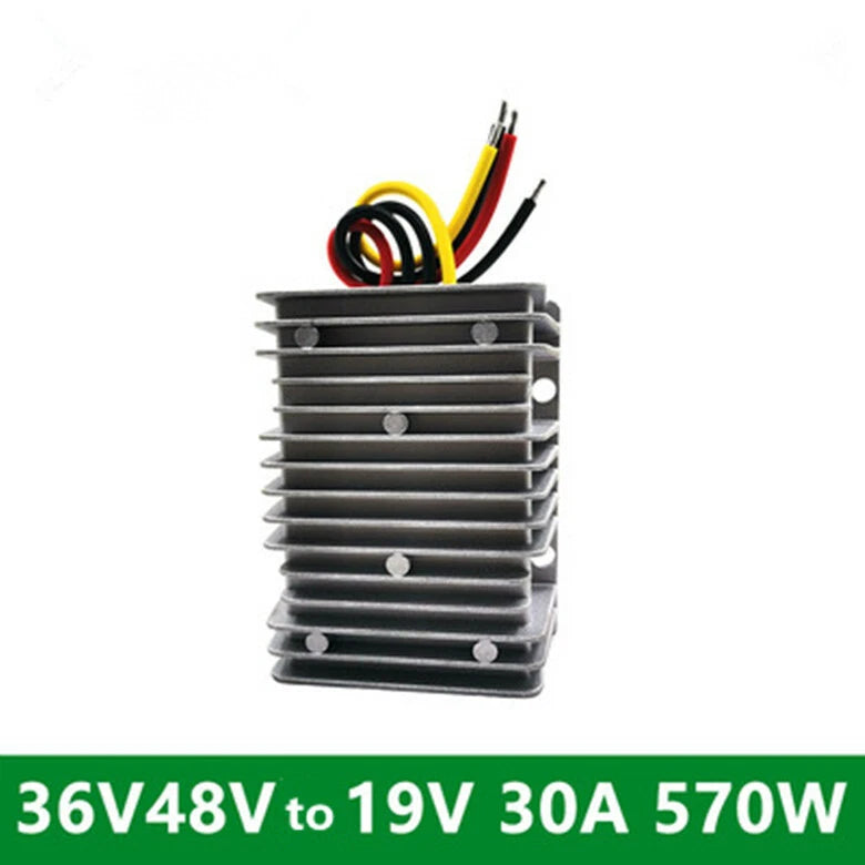 36V/48V to 19V 30A 570W Buck Converter DC-DC Regulator Car Waterproof Power