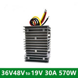 36V/48V to 19V 30A 570W Buck Converter DC-DC Regulator Car Waterproof Power