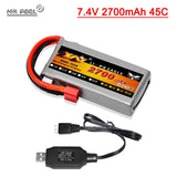 7.4v 2700mAh Lipo battery for Wltoys 12428 12423 feiyue 03 Q39 FY07 R/C Car