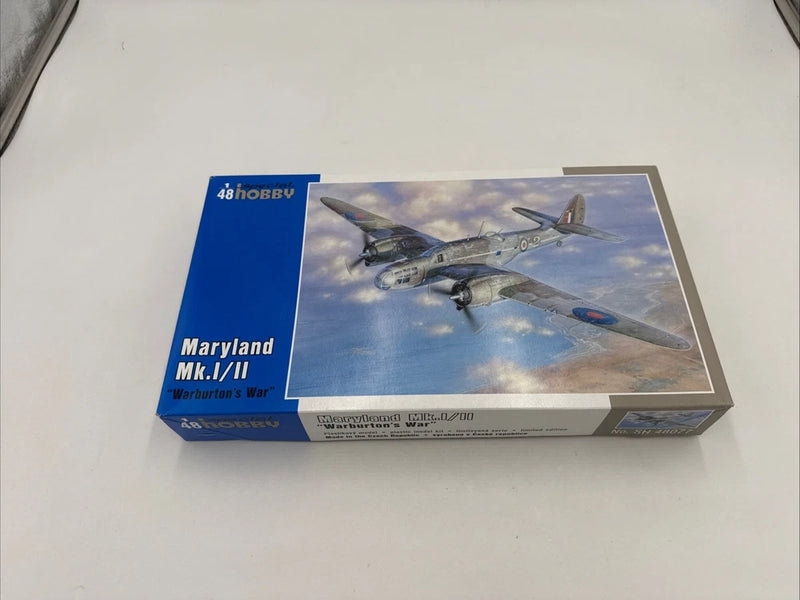 1/48 model airplane kit box for Maryland Mk.I/II Warburton's War