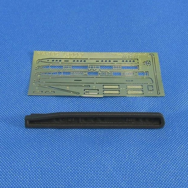 1/48 F/A-18C ladder detail set with photo-etched brass fret and black resin piece