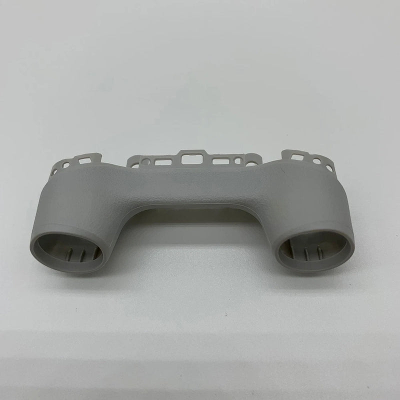 Grey drone front cover shell with twin circular openings and mounting cutouts