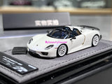 Halo 1:64 White 918 Spyder Sports Model Diecast Resin Car
