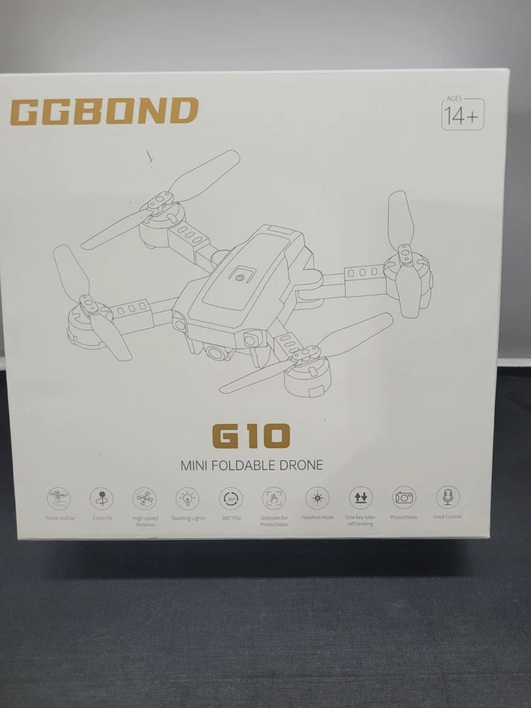 GGBOND G10 mini foldable drone with camera box, 14+ age label
