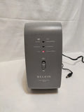 Belkin backup battery unit with LED status indicators and BELKIN logo