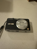 Panasonic Lumix DMC-FX07 7.2 MP 3.6x Optical Zoom Black Camera AS IS UNTESTED
