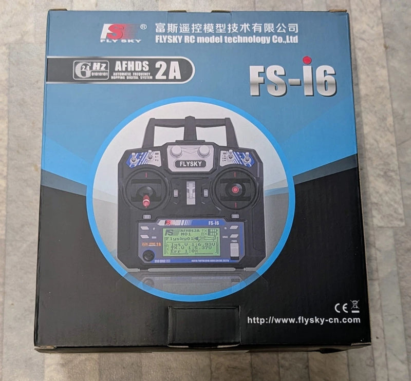 New FlySky FS-I6 2.4GHz RC Transmitter+ Rec. for Drones, Planes, Combat Robots