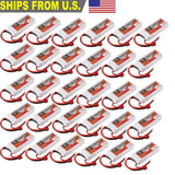 7.4V 2200mAh 35C 2S LiPo Battery Deans T Plug For RC Car Boat Helicopter Drone