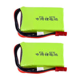 2Pcs 7.4v 1500mah 8C Lipo Battery For Fuchs GT5 G7P Dumbo X6 X4 X5P HT-6A RC