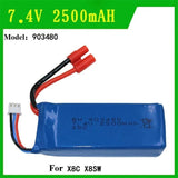 1pcs 2500mAh 7.4V 85*34*19mm 903480  LiPo Battery For Syma X8C X8HW RC Drone