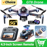 New GT8 Drone 8K Professional HD Dual Cameras Screen Remote 5G WIFI
