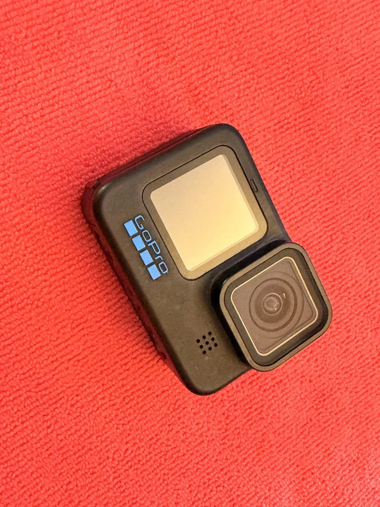 GoPro HERO10 action camera in black, front lens and rear screen visible