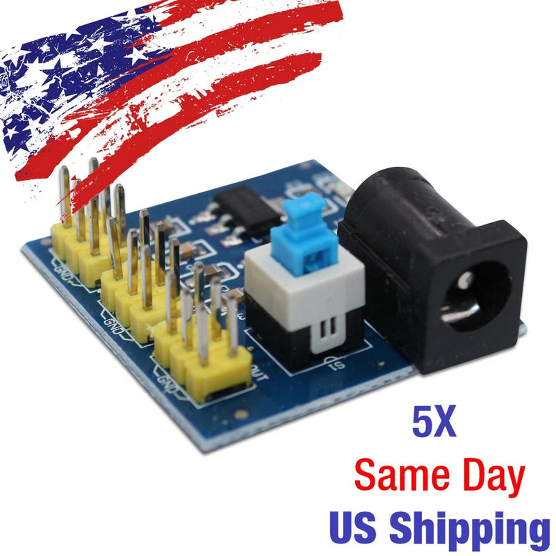 Power Supply Module Multi Output Voltage 3.3V 5V 12V DC Step Down Jack USA! 5PCS