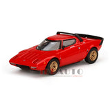 MINI GT LANCIA STRATOS HF STRADALE 1/64 DIECAST MODEL ROSSO ARANCIO RED MGT00365