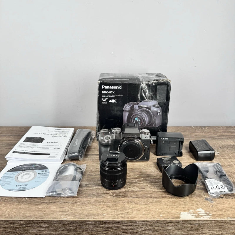 Panasonic Lumix G7 4K Mirrorless Camera w/ 14-42mm Lens Kit New Open Box