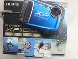 Fujifilm XP100 Digital Camera-14.4MP Waterproof,Shockproof ,HD Movie-Blue