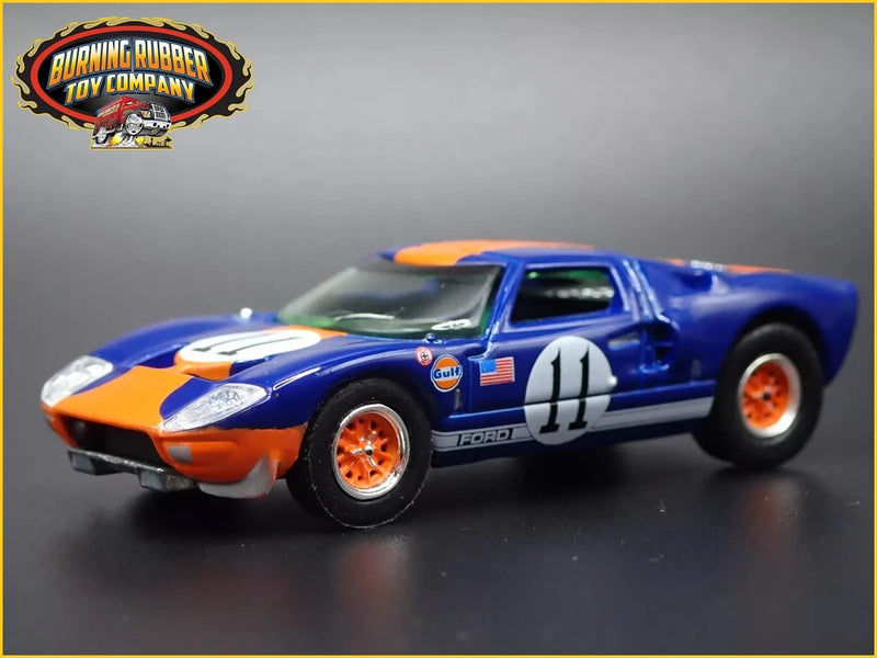 1964-1969 FORD GT40 RACE CAR GULF RACING BLUE 1:64 SCALE DIECAST MODEL CAR