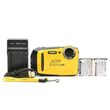 FUJIFILM XP130 Yellow Waterproof Digital Camera Excellent Condition