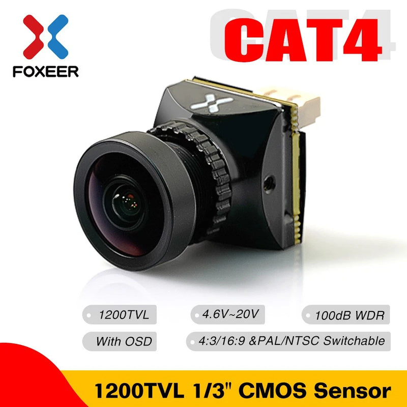 FOXEER CAT4 FPV Camera Micro/Mini Camera 1/3 CMOS w/OSD For RC FPV Racing Drone