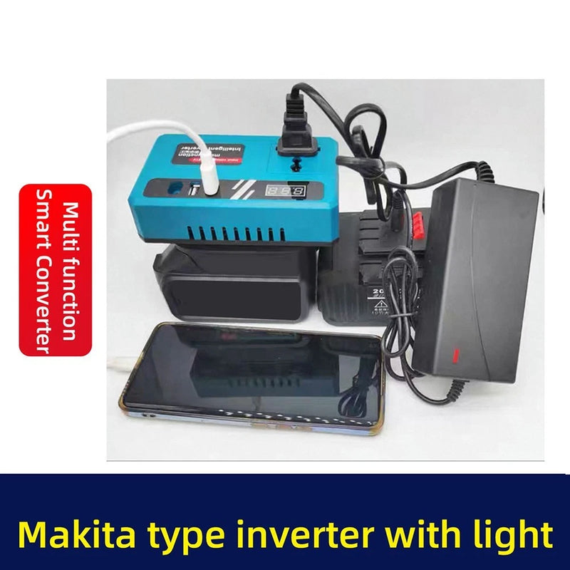 1821V Battery Inverter Power Converter 21V to 110 127 220 Volt with USB