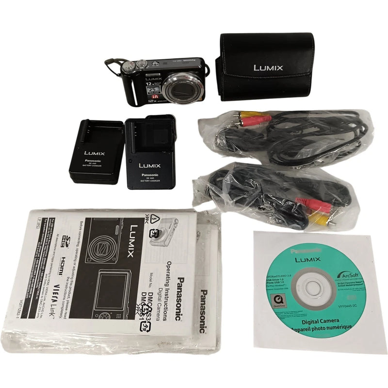 Panasonic Lumix DMC-ZS1 Digital Camera Black Full Boxed *Untested* - Preloved