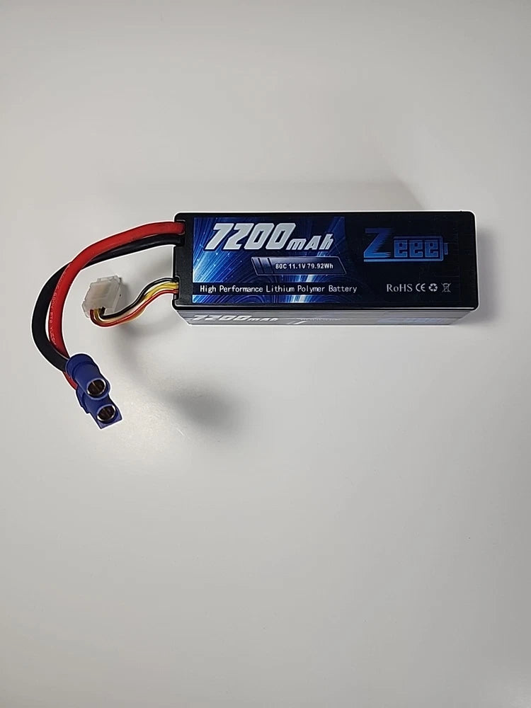 ZEEE 7200MAh 80c 11.1v 79.92Wh High Performance Lithium Polymer 3S Battery