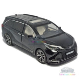 1/24 Toyota Sienna Model Car Alloy Diecast Toy Vehicle Collection Kid Gift Black Battery