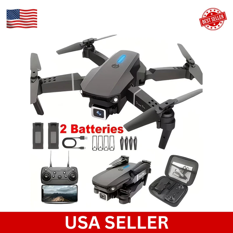 8K PRO Camera Drone with 2 Batteries ¨C Foldable WiFi FPV Drone with Auto Hov