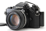 Final Late! [MINT w/D-back] Nikon FE Black SLR & Ai Nikkor 50mm F1.4 JAPAN #203