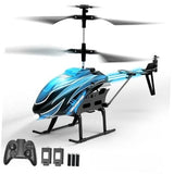RC Helicopter, Remote Control Helicopter Toy for Kids with 26 Mins Blue