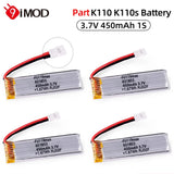 3.7V Lipo Battery 450mAh 1S for Wltoys  K110 K110s V977 V930 RC Helicopter