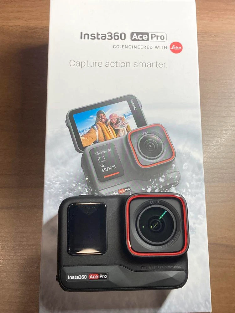 Insta360 Ace Pro 8K Action Camera Black Waterproof Flip Screen AI 1.3" Sensor