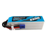 5500mAh 6S 60C 22.2V Gens Ace G-tech Lipo Battery Pack with EC5 Plug
