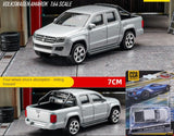 CCA 1:64 Silver Amarok Pickup Truck Model Toy Diecast Metal Car