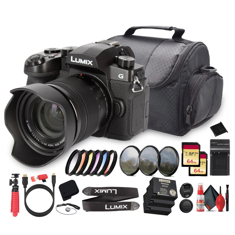 Panasonic Lumix G97 Mirrorless Camera 12-60mm Lens 20.3MP 4K + 2x64GB + Software