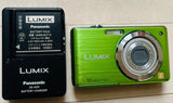 Panasonic Lumix DMC-FS7 Green Compact Digital Camera 10MP 4x Zoom From Japan