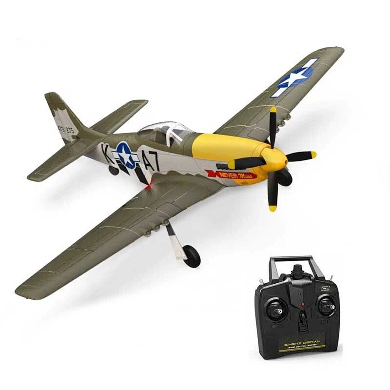Volantex P-51 Mustang Brushless RC Warbird 500mm Wingspan RTF With 2 Batteries