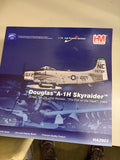 Gray and white Douglas A-1H Skyraider 1:72 model airplane in retail box