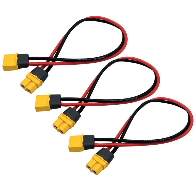 For RC Lipo Battery Motor XT60H Male to Female 14AWG Adapter Extension Cable Converter