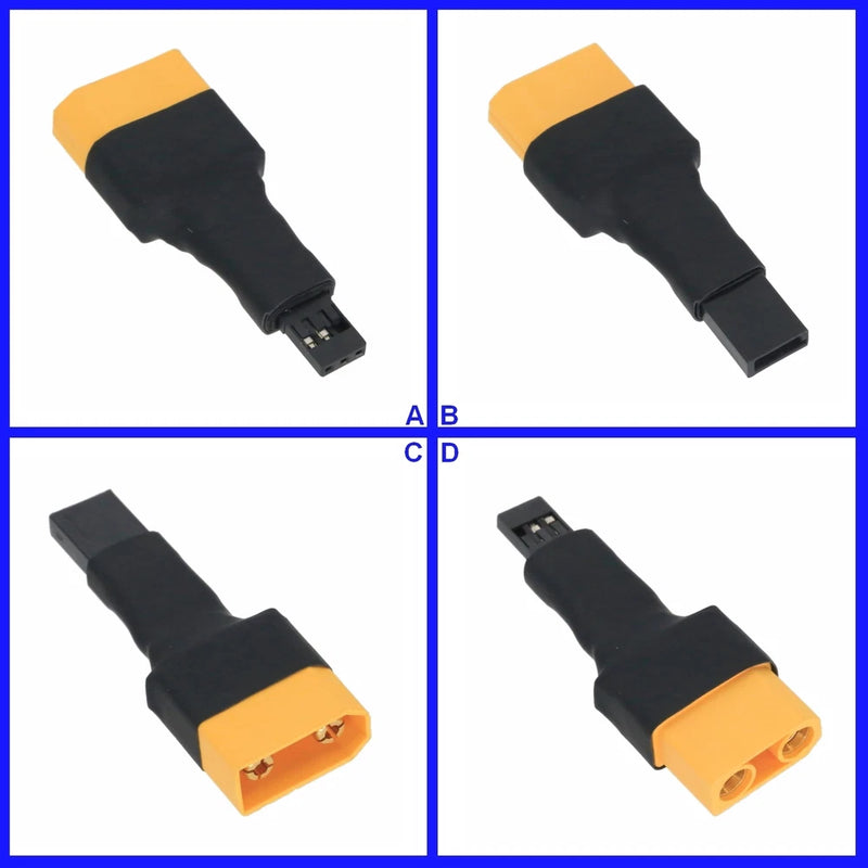 XT90 to JR Futaba No Wires Adapter For Plane Truck Boat Lipo Battery Toy Hobby