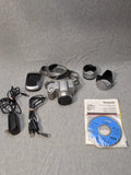 Panasonic Lumix Digital Camera DMC-FZ4 Lecia Silver 4.0 MP Bundle Need Battery