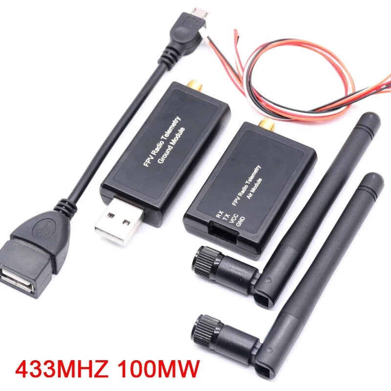 433MHZ 3DR Radio Telemetry Kit 100mW FPV for Pixhawk Flight Control os67