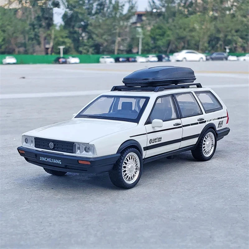 1/32 VW Santana Alloy Station Wagon Diecast Model with Sound Light Kids Toy Gift