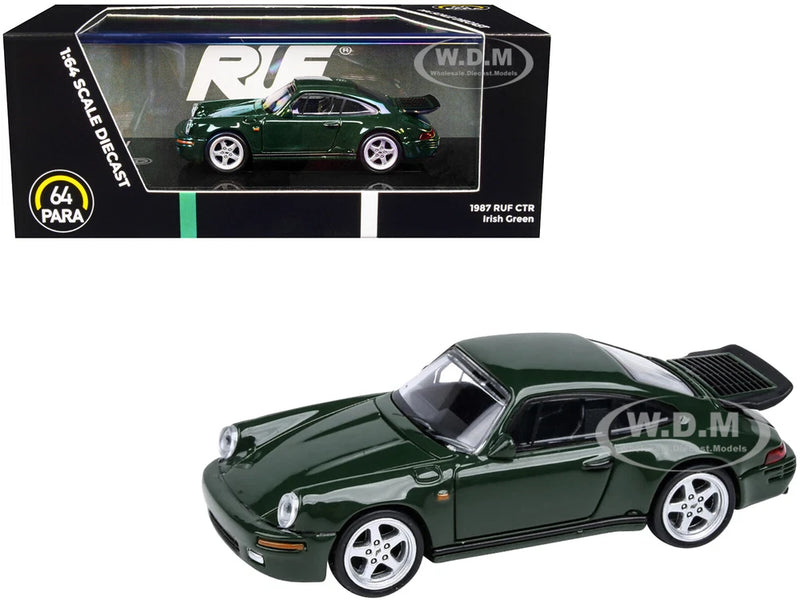 1987 RUF CTR IRISH GREEN 1/64 DIECAST MODEL CAR BY PARAGON PA-55295