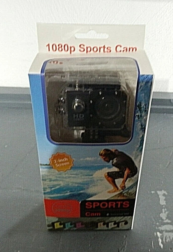 Wewdigi EV5000 Action Camera, 12MP 1080P 2 Inch LCD Screen -Weatherproof Case-