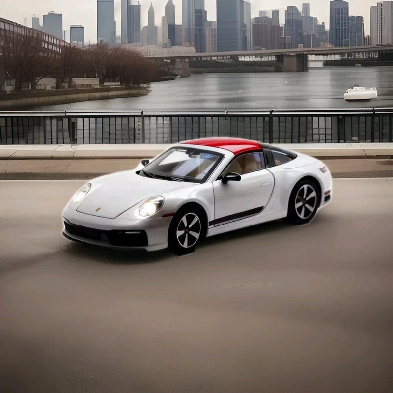 1:32 Porsche 911 Convertible Diecast Alloy Model Car Sound Light Toy Gift